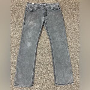 Affliction Blake Jeans Mens Size 36x32 Gray Denim